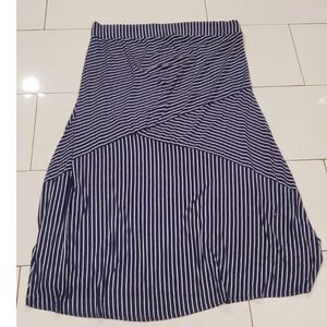 TORRID SKIRT A-LINE BLUE ELASTIC WAIST RAYON/SPANDEX SIZE 3(3X)